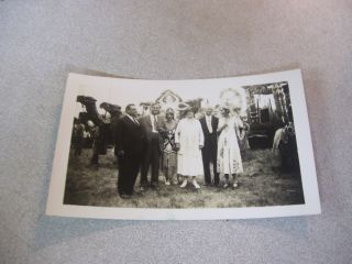Rare 1930s Barnum & Bailey Circus B&w Photograph 2 Camels,  6 People