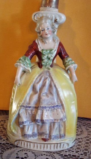 Vintage 1930s Figurine Lamp Lady Lamp Porcelain Made In Germany