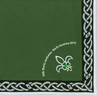 24th World Scout Jamboree 2019 Ireland Contingent Wsj Uniform Neckerchief Summit