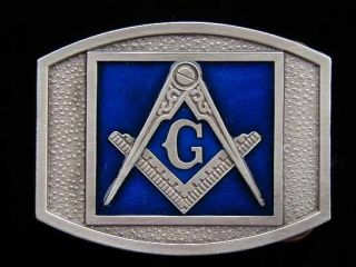 Mason Masonic Belt Buckle Buckles Detail