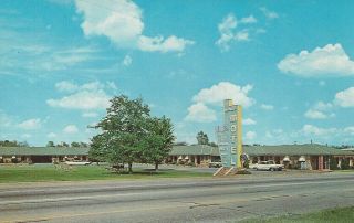 Postcard - Ok - Oklahoma Tulsa Manor Motel Unposted
