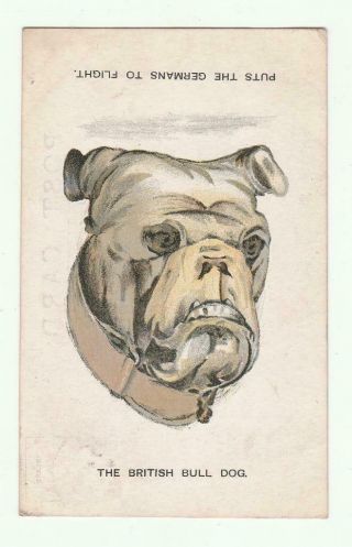 Vintage Wwi Military Postcard 1914 - 1918 Anti Kaiser The British Bull Dog F