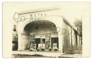 Rppc Royal Movie Theater Halifax Pa Dauphin County Vitagraph Real Photo Postcard