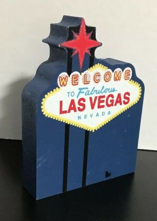 The Cat’s Meow Village Las Vegas Welcome Sign Shelf Sitter