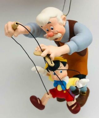 1999 Pinocchio And Geppetto Hallmark Ornament Disney