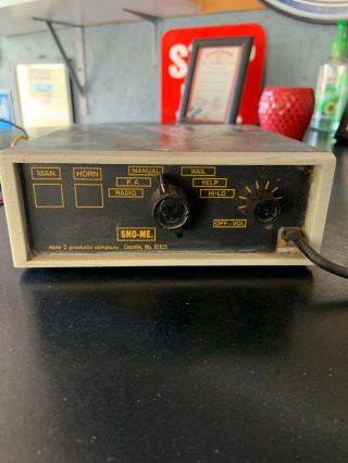 Vintage Police Car Fire Truck Able 2 Products Sho - Me Siren Controller Model 30