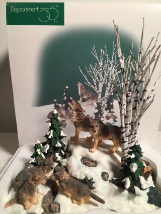 Dept 56 52765 Wolves In The Woods Retired