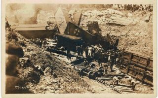 Howells Rppc Train Wreck Derailment 1910 Ny Disaster