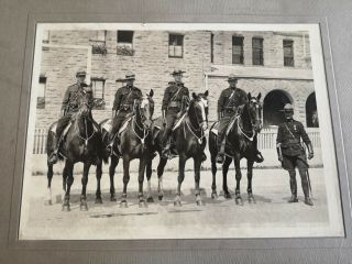 Vintage RCMP Black & White Photo On Horses 2