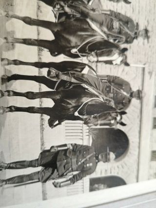 Vintage RCMP Black & White Photo On Horses 3