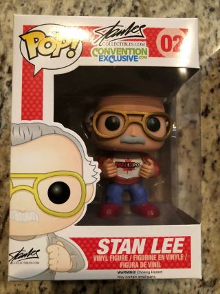 FUNKO POP STAN LEE 02 FAN EXPO & RED SHOE VARIANT VERY LIMITED HTF 2