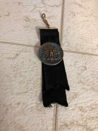 1915 San Francisco Panama Pacific International Exposition Souvenir Badge Medal 3