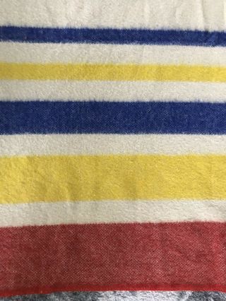Vintage Wool Blanket Striped Camp Point Cabin Photography Canoe Photo Prop 3