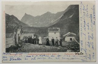 Norway Postcard Raftevold’s Hotel Nordfjordeide To Bergen 1906