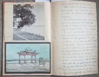 1907 - 1910 Handwritten travellers account of China w photographs and watercolours 4