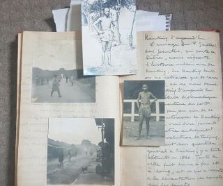 1907 - 1910 Handwritten travellers account of China w photographs and watercolours 9