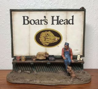 Rare 1994 Michael Garman Boar’s Head Mini Billboard 45/550