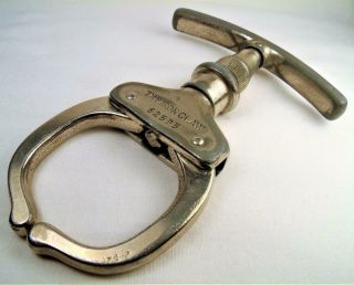 Antique Police Detention Handcuff Restraint Device " Iron Claw " Argus Mfg.  Co.