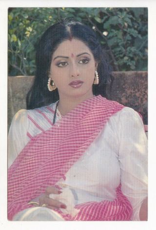 Sridevi,  Sri Devi Bollywood Postcard (ruby 180)