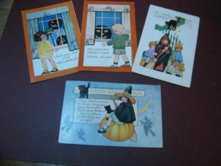 Vintage Whitney Halloween Postcards (4)