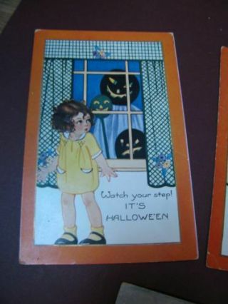 Vintage Whitney Halloween Postcards (4) 2