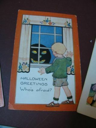Vintage Whitney Halloween Postcards (4) 3
