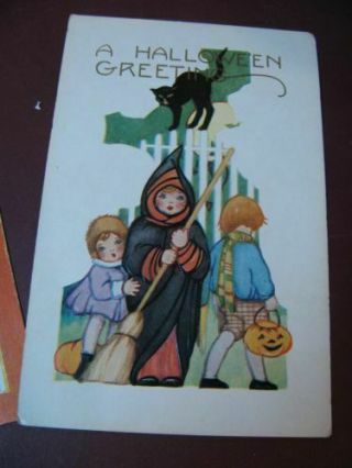 Vintage Whitney Halloween Postcards (4) 4