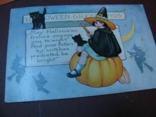 Vintage Whitney Halloween Postcards (4) 5