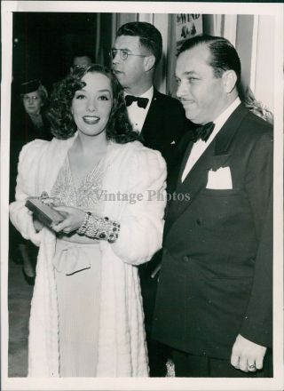 1940 Press Photo Actor Bc Boss Hollywood Ca Lupe Velez Film Star Celebrity 6x8