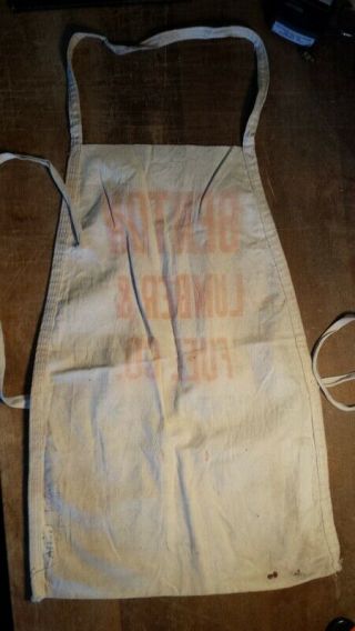 Benton Lumber and Fuel Company Canvas Nail Apron & Bird Roofs Wisconsin WI 2