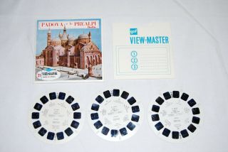 PADOVA E LE PREALPI VIEWMASTER View Master Packet C049 VERY RARE 3