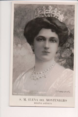 Vintage Postcard Princess Elena Of Montenegro Queen Of Italy
