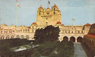 1915 Pan Pacific Expo,  California Bldg,  Cancel,  San Francisco,  Ca,  Old Postcard
