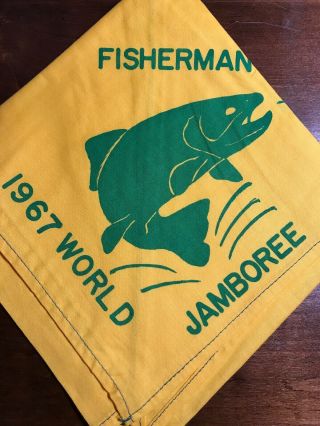 1967 World Jamboree Neckerchief.  Fisherman