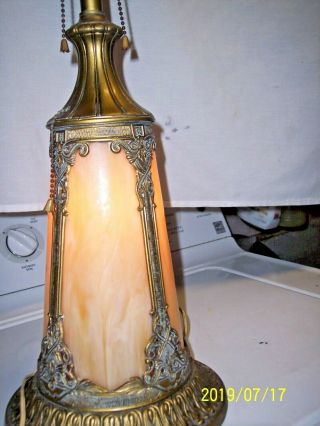 Vintage Slage Glass Art Deco Table Lamp 2