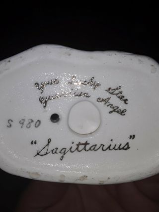 Vintage Sagittarius Your Lucky Star Guardian Angel Figurine 3 