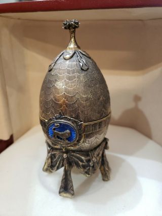 Zodiac Sign LEO Egg Created by SARAH Faberge Number 103 of 500 Created 10