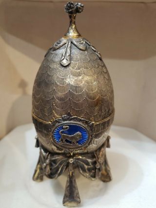Zodiac Sign LEO Egg Created by SARAH Faberge Number 103 of 500 Created 5