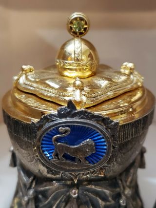Zodiac Sign LEO Egg Created by SARAH Faberge Number 103 of 500 Created 8