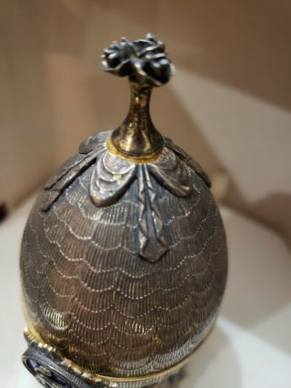 Zodiac Sign LEO Egg Created by SARAH Faberge Number 103 of 500 Created 9