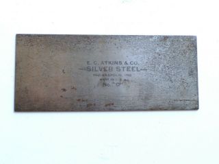 Vintage E C Atkins Silver Steel Bench Scraper Cutter 6 " X 2½ "