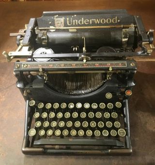 Antique 1910 UNDERWOOD Hemingway No.  5 Standard Typewriter - 2