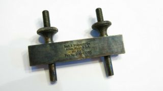 Vintage L.  S.  Starrett No.  299 Machinists Rule Ruler Clamp Attachment Tool Usa