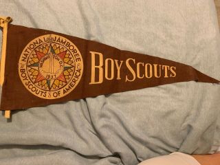 1937 National Jamboree Boy Scout Banner Flag Pendant