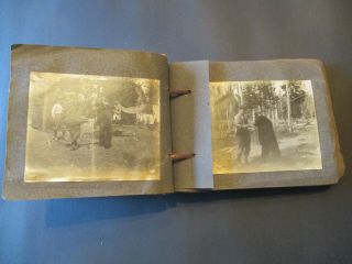 EARLY 1900 ' S PHOTO ALBUM: YELLOWSTONE LAKE / PARK.  BEARS / LODGE / MORE 3