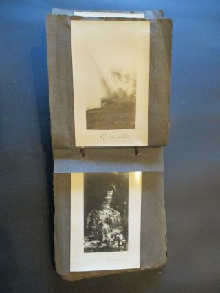 EARLY 1900 ' S PHOTO ALBUM: YELLOWSTONE LAKE / PARK.  BEARS / LODGE / MORE 5