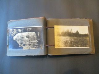 EARLY 1900 ' S PHOTO ALBUM: YELLOWSTONE LAKE / PARK.  BEARS / LODGE / MORE 6