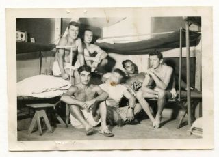 19 Vintage Photo Underwear Soldier Buddy Boys Men Posing For Buddy Snapshot Gay