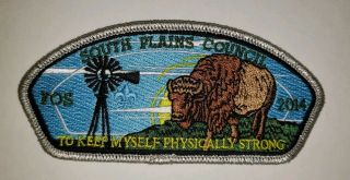 Boy Scout South Plains Council 2014 Fos Csp/sap Silver Mylar Border