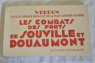 Antique French Post Cards: Verdun Les Combats Des Forts De Souville: Ww I